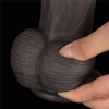 14.5 Dual Layered Bendable Silicone Cock XXL(Black)