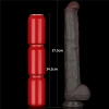 14.5 Dual Layered Bendable Silicone Cock XXL(Black)