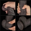 14.5 Dual Layered Bendable Silicone Cock XXL(Black)