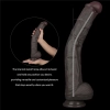 14.5 Dual Layered Bendable Silicone Cock XXL(Black)