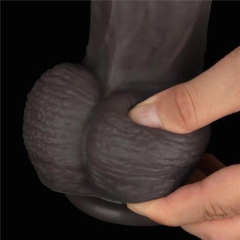 14.5 Dual Layered Bendable Silicone Cock XXL(Black)