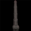 16 Dual Layered Bendable Silicone Cock XXL(Black)
