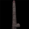 16 Dual Layered Bendable Silicone Cock XXL(Black)