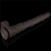 16 Dual Layered Bendable Silicone Cock XXL(Black)