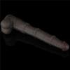 16 Dual Layered Bendable Silicone Cock XXL(Black)
