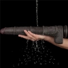 16 Dual Layered Bendable Silicone Cock XXL(Black)