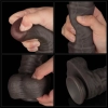 16 Dual Layered Bendable Silicone Cock XXL(Black)