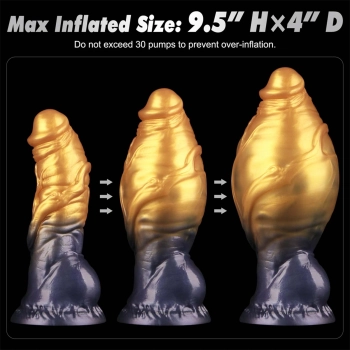 7.5 Dual Density Silicone Inflatable Dildo