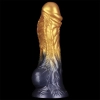 8 Dual Density Silicone Inflatable Dildo