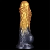 8 Dual Density Silicone Inflatable Dildo