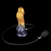 8 Dual Density Silicone Inflatable Dildo