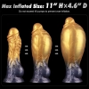 8 Dual Density Silicone Inflatable Dildo