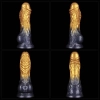8 Dual Density Silicone Inflatable Dildo