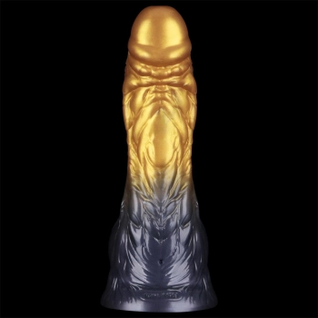 8 Dual Density Silicone Inflatable Dildo