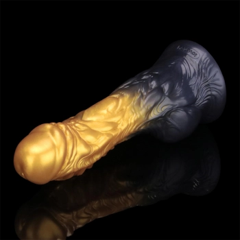 8 Dual Density Silicone Inflatable Dildo