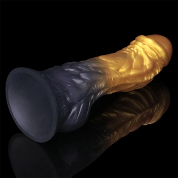 8 Dual Density Silicone Inflatable Dildo