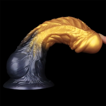 8 Dual Density Silicone Inflatable Dildo