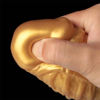 8 Dual Density Silicone Inflatable Dildo