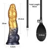 10 Dual Density Silicone Inflatable Dildo