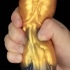 10 Dual Density Silicone Inflatable Dildo