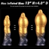 10 Dual Density Silicone Inflatable Dildo