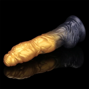 10 Dual Density Silicone Inflatable Dildo