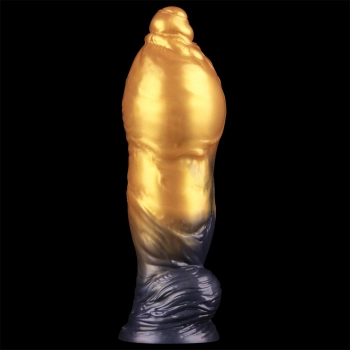 10 Dual Density Silicone Inflatable Dildo