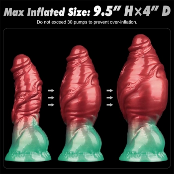 7.5 Dual Density Silicone Inflatable Dildo