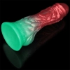 8 Dual Density Silicone Inflatable Dildo