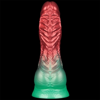 8 Dual Density Silicone Inflatable Dildo