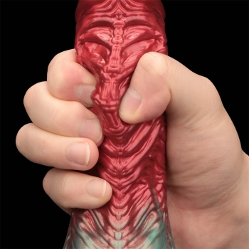 8 Dual Density Silicone Inflatable Dildo