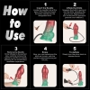 10 Dual Density Silicone Inflatable Dildo