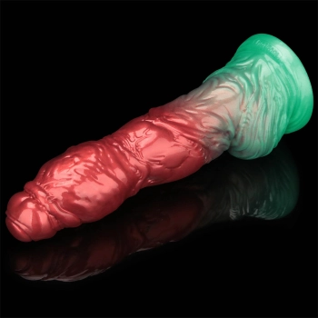10 Dual Density Silicone Inflatable Dildo