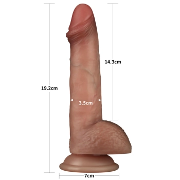 7.5 Sliding Skin Pro Dual Layer Silicone Dong