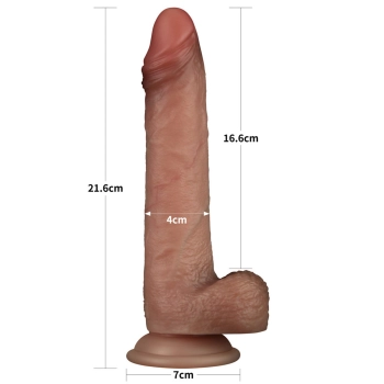 8.5 Sliding Skin Pro Dual Layer Silicone Dong