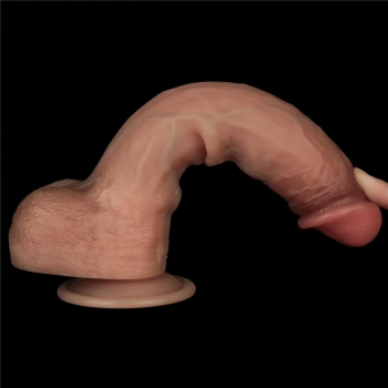 9 Sliding Skin Pro Dual Layer Silicone Dong