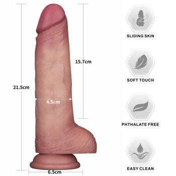 8.5 Sliding Skin Pro II Dual Layer Silicone Dong