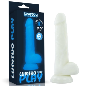 Dildo Lovetoy Lumino Play świecące niebieskie
