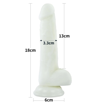Dildo Lovetoy Lumino Play świecące niebieskie