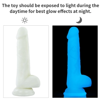 Dildo Lovetoy Lumino Play świecące niebieskie