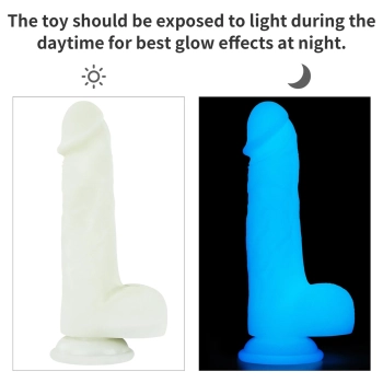 Dildo Lovetoy Lumino Play silikonowe świecące 20 cm