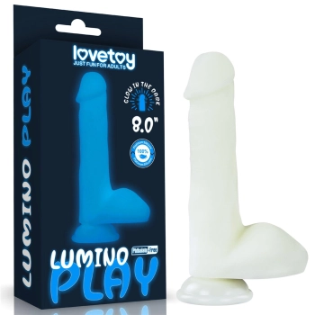 Dildo Lovetoy Lumino Play silikonowe świecące 20 cm