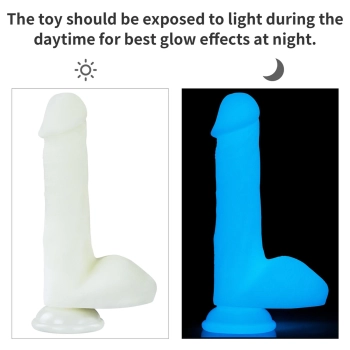 Dildo Lovetoy Lumino Play silikonowe świecące 20 cm