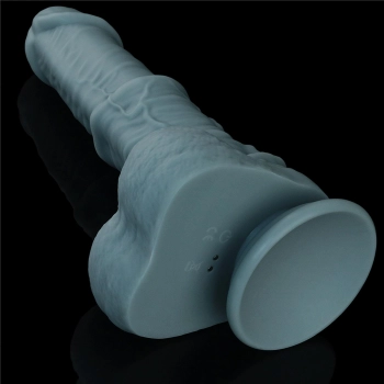 11 Rechargeable Thrusting and Vibrating Silicone Dildo with Remote