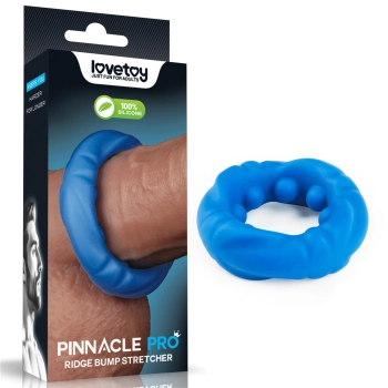 Pierścień erekcyjny Lovetoy Ridge Bump niebieski