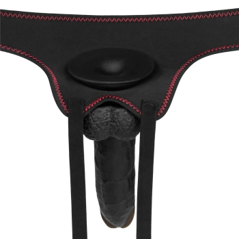 Vibrating Easy Strapon Set Black