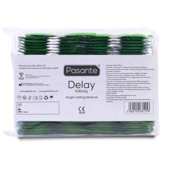 Pasante Delay/Infinity Condoms Bulk Packs 144 pcs