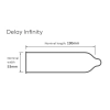Prezerwatywa opóźniająca Pasante Infinity X Delay naturalna 19 cm 1 sztuka