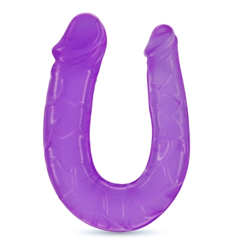 Dildo podwójne Double Trouble Crushious fioletowe 27 cm