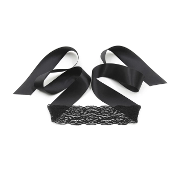 Koronowy Zestaw Bondage Lace Me Up Crushious Czarny